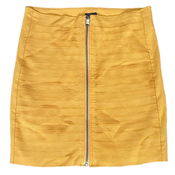 bebe Dresses & Skirts - Mustard yellow gold  bebe mini skirt